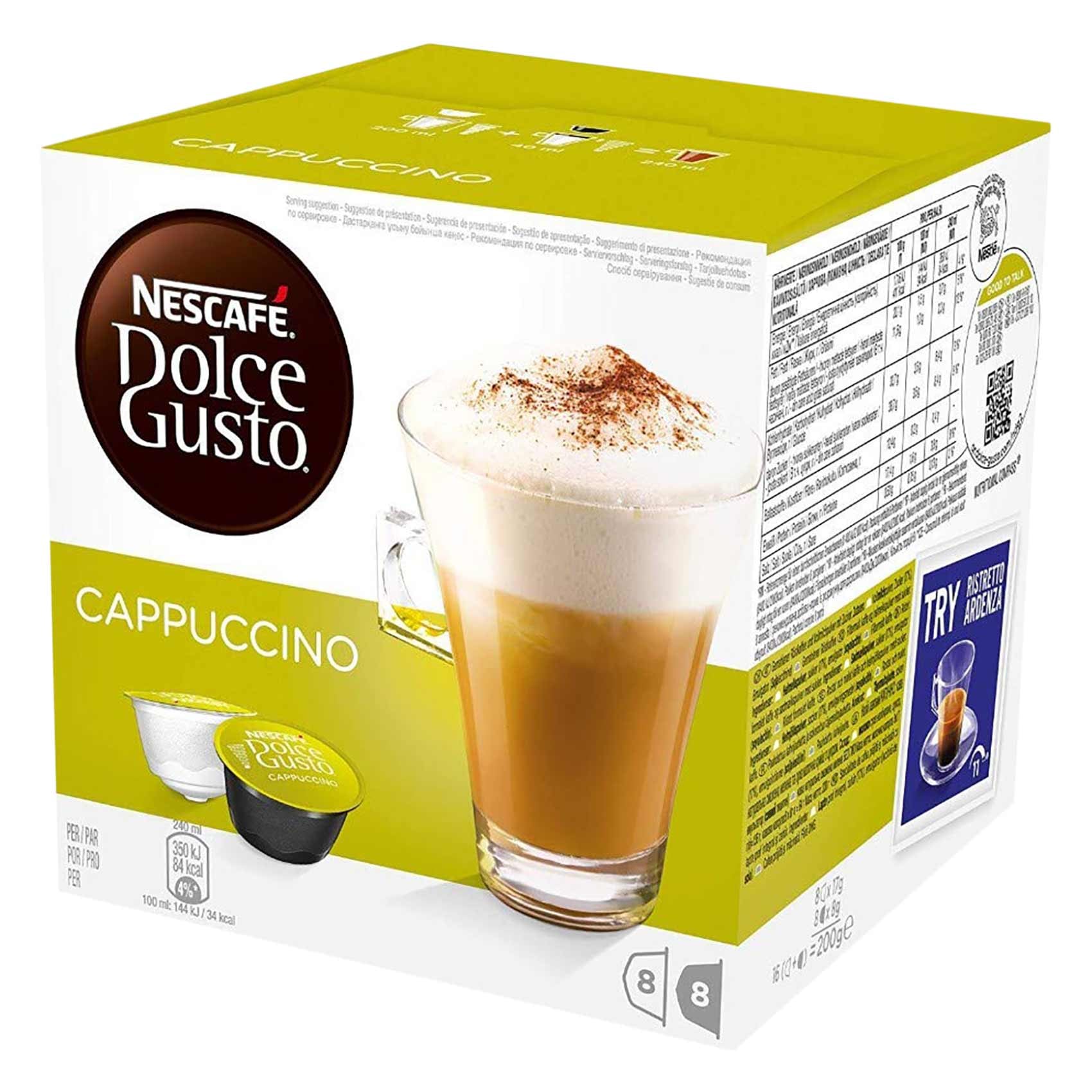Buy Nescafe Dolce Gusto Cappuccino Coffee Capsules Online