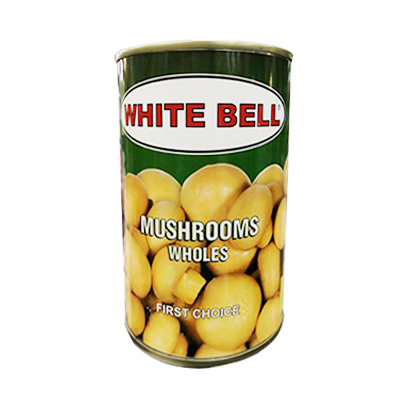 White Bell Mushrooms Whole 400GR