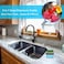 Generic 2-In-1 Soap Pump Dispenser And Sponge Holder - Sponge Rack For Kitchen Sink Dish Washing Soap Dispenser 13 Ounces (Gray)