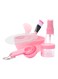 Generic Facial Mask Brush And Bowl Set Pink - 9-Piece