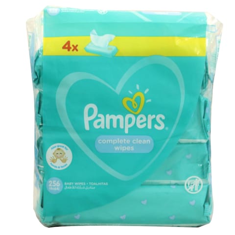 PAMPERS BABY WIPES COMPLETE CLEAN 4X64