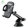 KKmoon -  Windshield Car Phone Holder Dashboard Cell Phone Stand Universal Bracket Black