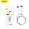 Baseus InEar Headphone 3.5Mm Wired Earphone With Microphone Headset Stereo Sound Noise Isolating Earphones Compatible With MacBook Pro 2023 Mac StudioPS4/ PS5MP3/4 All Mobile Phone With Aux Port Black