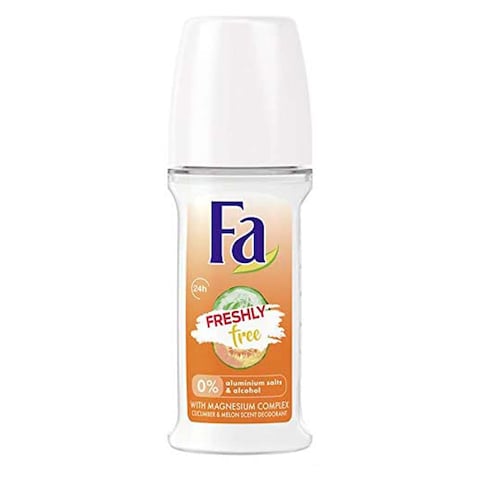 Fa Freshly Free Roll on Deodorant with Cucumber and Melon Scent - 50 ml