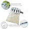 Generic-White High-Altitude Fruit Collector with Bag Portable Fruit Picker Metal Fruit Picking Tool Gardening Farm Picking Basket Catch Basket Fruit Catcher Harvest Picking Tool for Picking Apples Cit