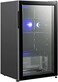 CHiQ 91L Beverage Cooling Cabinet With Static Cooling System, Glass Door, Less Noise, Super Energy Saving, Black, CSR120GCK1