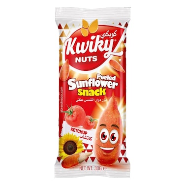 Kwiky Coated Sunflower Seeds  Ketchup 15GRX24
