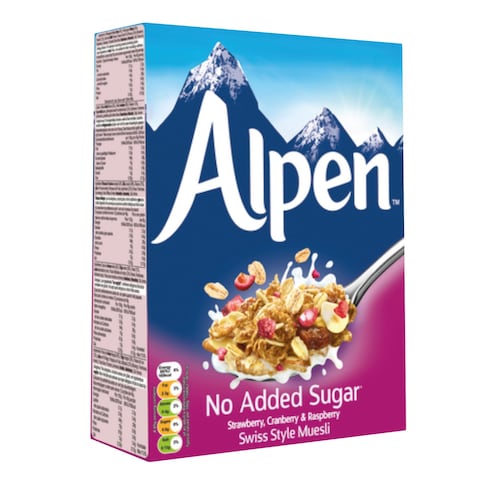 Alpen No Added Sugar Strawberry Cranberry And Raspberry Muesli Cereal 560g