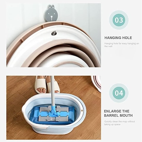 BBstore Space Saving Pop Up Bucket Collapsible Basin