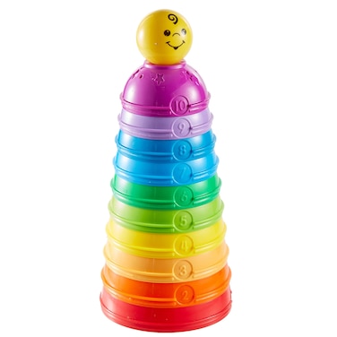 Fisher-Price Brilliant Basics Stack and Roll Cups