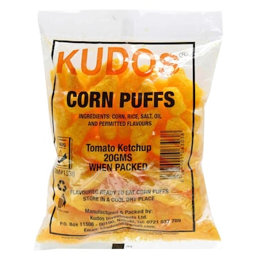 Kudos Tomato Ketchup Corn Puffs 20G