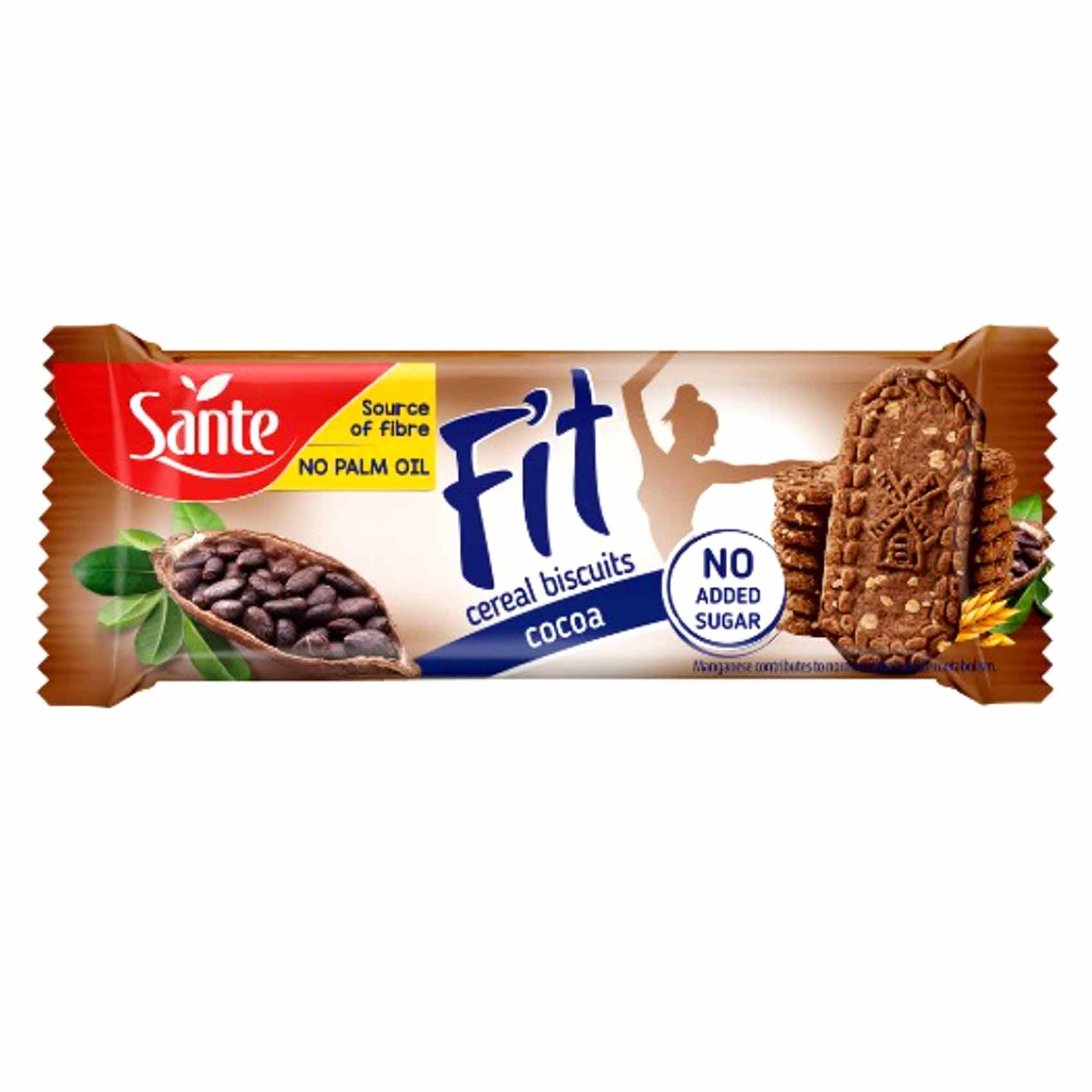 Sante Fit No Added Sugar Cocoa Cereal Biscuits 50GR