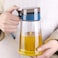 Fitto Oil Dispenser Bottle, 23.6 Oz Multicolor Glass, with Spout and Handle, Creative Seasoning Bottle, Anti-drip, Kitchen Oil Dispenser