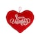 Happy Valentine&lsquo;s Heart Cushion 30cm