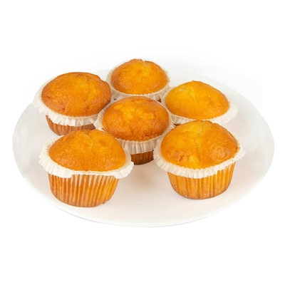 6 Plain Muffins 450G