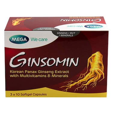 MEGA GINSOMIN SOFT GEL CAPSULES 30S