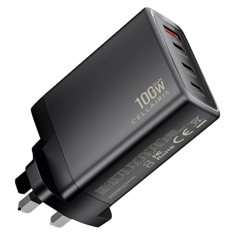 Cellairis GaN USB 3.0 And PD Wall Charger Black 100W