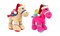 Bundle items - Beige camel with santa hat +  Dark Pink camel  with santa hat 25cm. 

