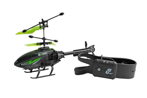FLYING HELICOPTER WITH WATCH