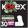 Kotex Natural Panty Liners 100% Cotton Normal Size 30 Daily Panty Liners