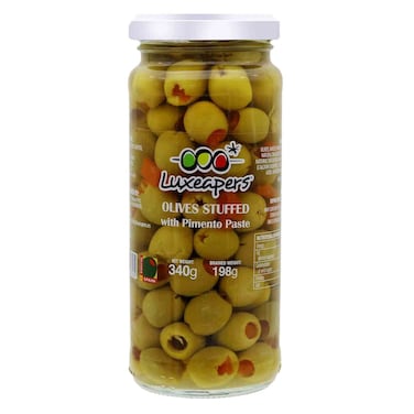 Luxeapers Olives Stuffed With Pimento Paste 340g