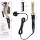 Premium Ceramic Hair Straightener Brush Comb with Auto Shut Off(Gold)