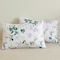 Luna Home King Size 6 Pieces, Green Leaves Design Bedding Set
