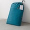 Luna Home Premium 6 Piece King Size Duvet Cover Satin Stripe Solid Ocean Blue