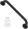 Generic 24 Inch Matte Black Shower Grab Bar-1" Diameter, Stainless Steel Elderly Safety Bars, Bathroom Shower Balance Bar, Wall Handrail Support, Handicap Senior Pregnant Assist Bath Handle