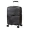 Cosmo Wave 8 Wheel Hard Luggage Trolley Black 50cm