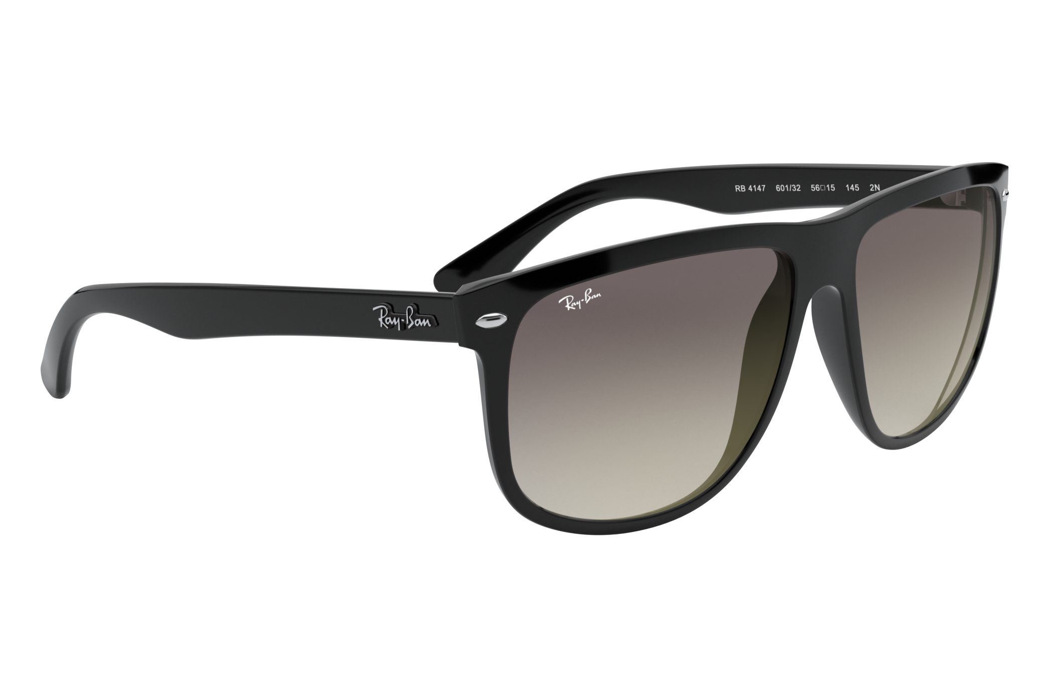 Ray-Ban Unisex Full Rim Square Plastic Black Sunglasses RB4147-601/32-60