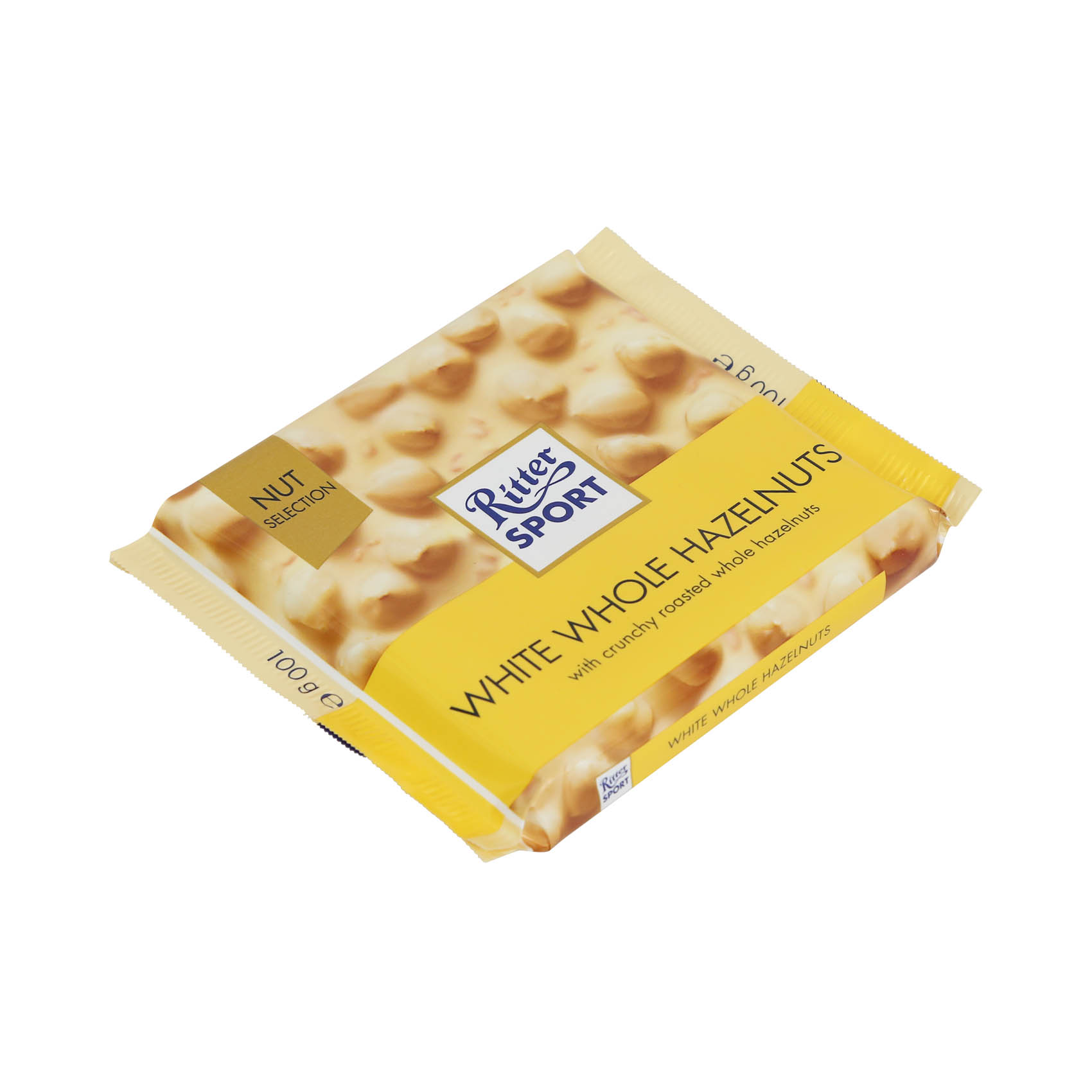 Ritter Sport (ريتر سبورت) شكولاتة بيضاء بقطع البندق 100 غم