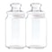 Ocean Glass Pop Jar Set With Lid Clear 750ml 2 PCS
