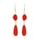 Aiwanto Red Earrings Party Gift Earrings