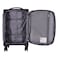 Eminent Expandable Luggage Trolley Bag Soft Suitcase for Unisex Travel Polyester Shell Lightweight with TSA lock Double Spinner Wheels E777SZ Medium Checked 24 Inch Black