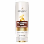 Buy Pantene Pro-V Milky Damage Repair Conditioner Repairs Damaged Hair 540ml in Saudi Arabia