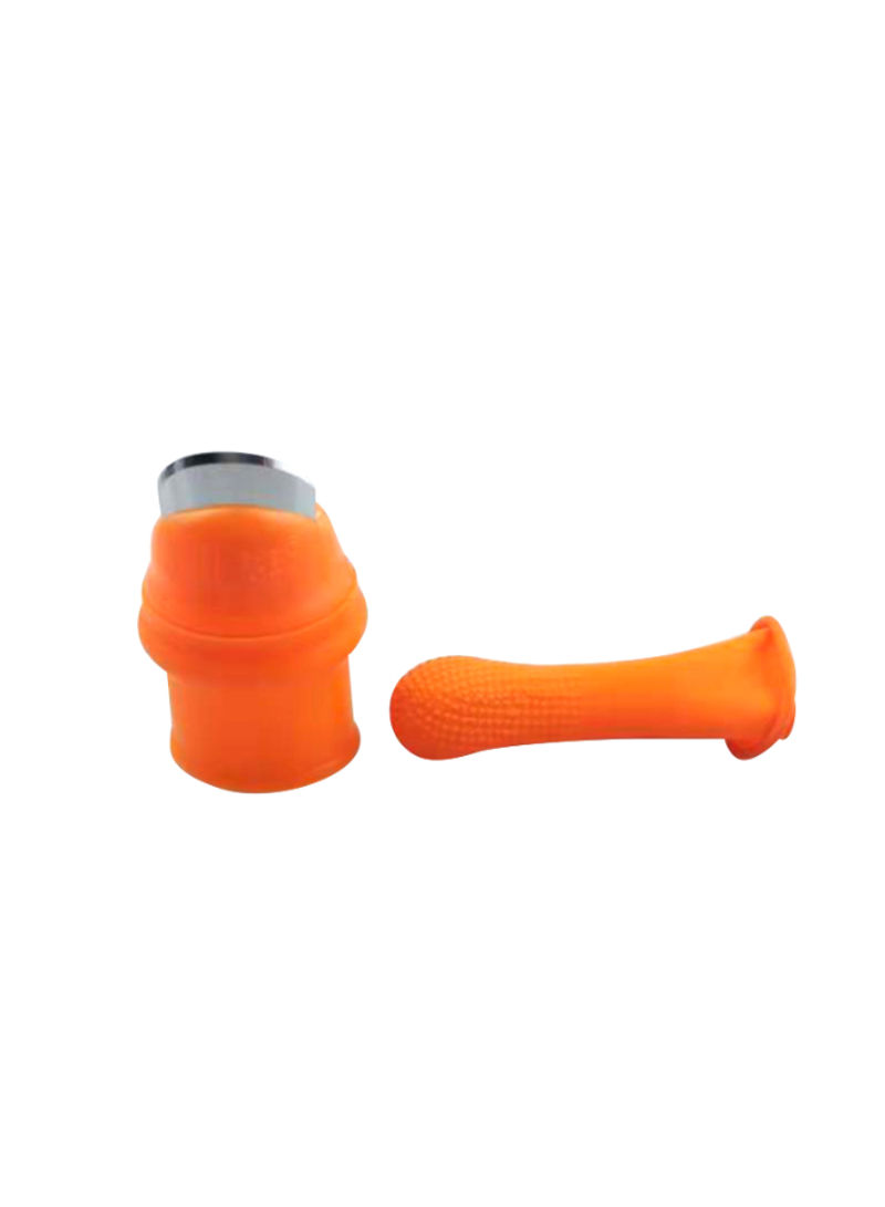 Generic Silicone Thumb Knife Separate Rubber Finger Cot Orange