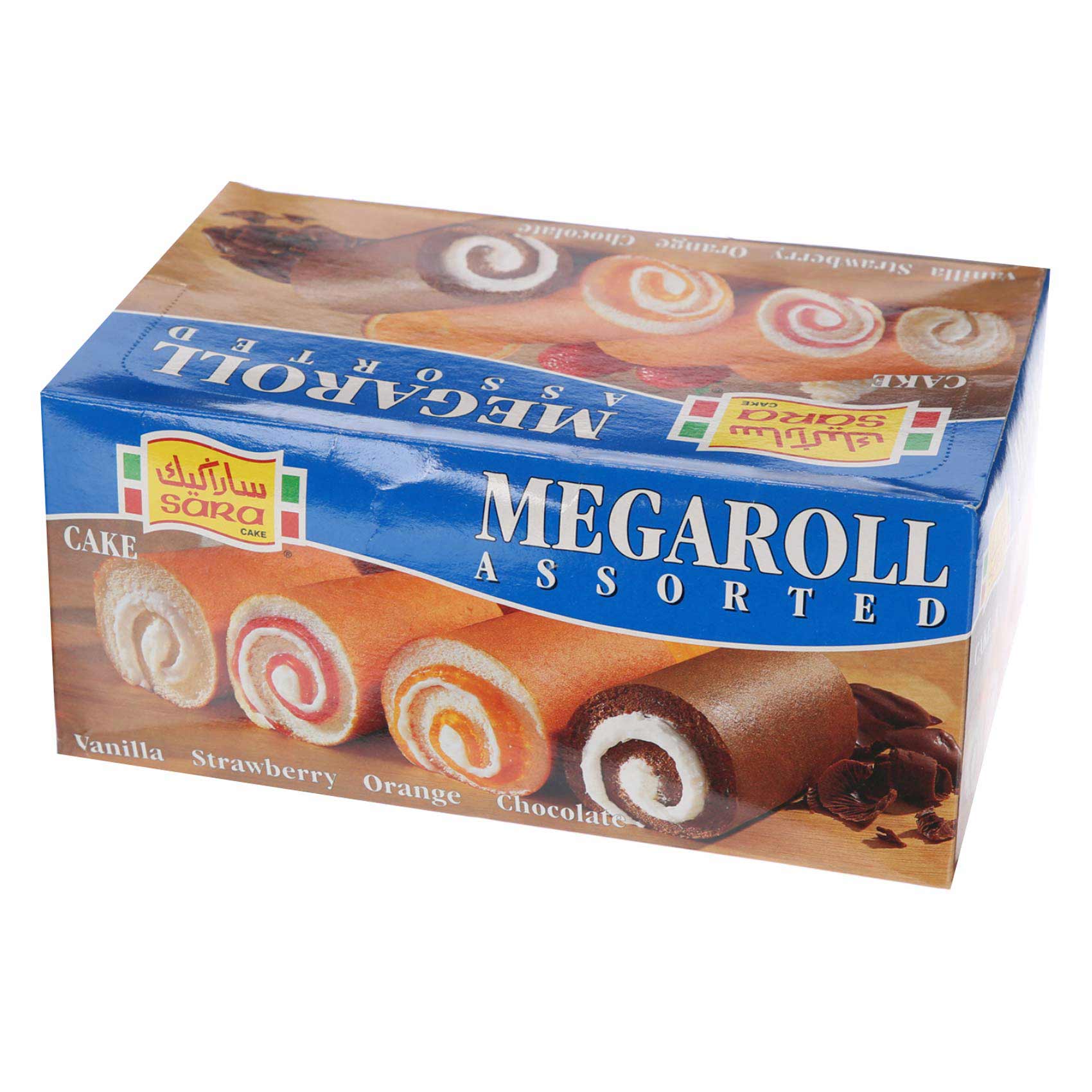 Sara Mega Assorted Roll Cake 85g x Pack of 6