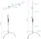 COOPIC Create Cool Pictures C Stand Stainless Steel 210cm Max Height With 88cm Holding Arm 2 Pieces Grip Head And Carrying Bag For Video Reflector Monolight And Photography
