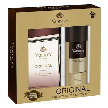 Yardley EDT Original 100ml + Body Spray 150ml