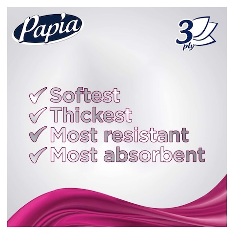 Papia Soft Facial Tissues - 4Ply - 500 Tissues - 6 Count