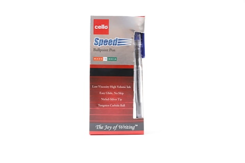 CELLO SPEED BALL PEN BLUE 12PC