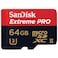 SanDisk Micro SDXC Extreme PRO UHS-II 64GB