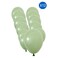 Round Shaped Balloons Moldy Green 6inch 12 PCS