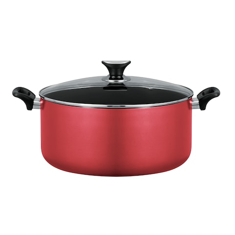 Sonex Non Stick Casserole Pink 26 cm, 6.5 Liter, Dishwasher Safe, Cool Bakelite Handle, Durable &amp; Long Lasting