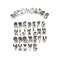 Biscuit Moulds Letters And Numbers Design Stainless Steel