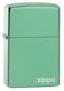 Zippo 28129ZL Classic High Polish Green Zippo Logo Windproof Lighter