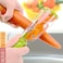 XGEW Multi-functional Stainless Steel Peeler with Container - Fruit and Vegetable Peeler, Carrot Grater, Paring Knife