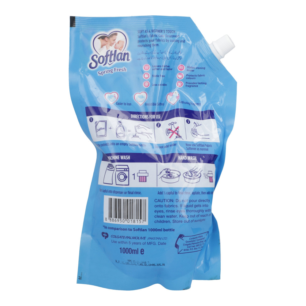 Softlan Spring Fresh Fabric Conditioner Blue 1 lt