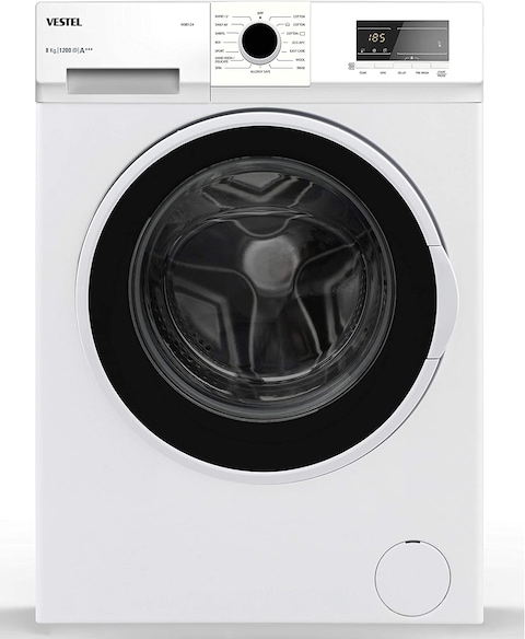 Vestel W8B124 Front Load 1200 RPM Washing Machine 8KG